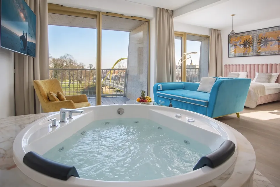 Jacuzzi w apartamencie Deluxe